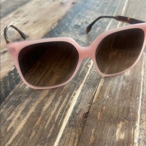 Fendi Pink Frame Sunglasses with Brown Lenses Authentic